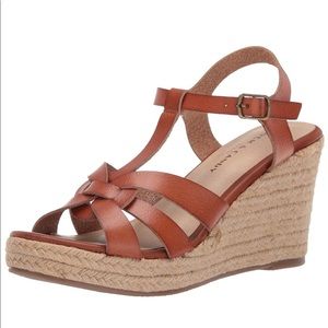 Rock & Candy Fila Wedge Sandal Tan Size 7